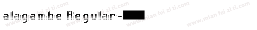 alagambe Regular字体转换